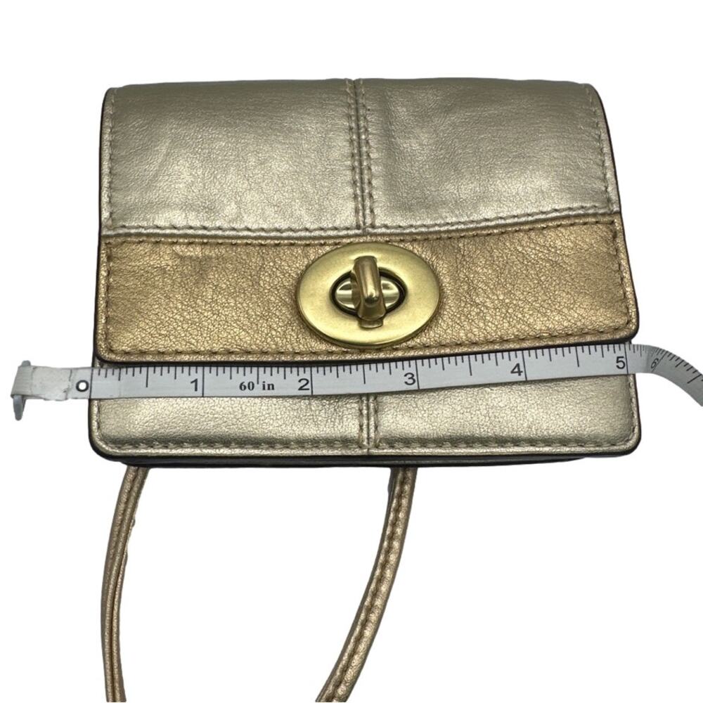 COACH Silver Gold Crossbody - Picture 10 of 11